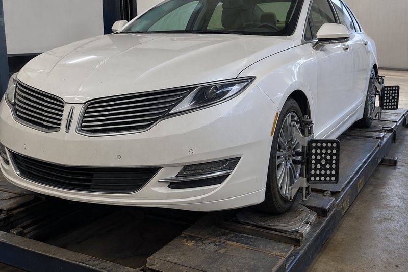A Lincoln in the service bay at Dakota Ridge Auto