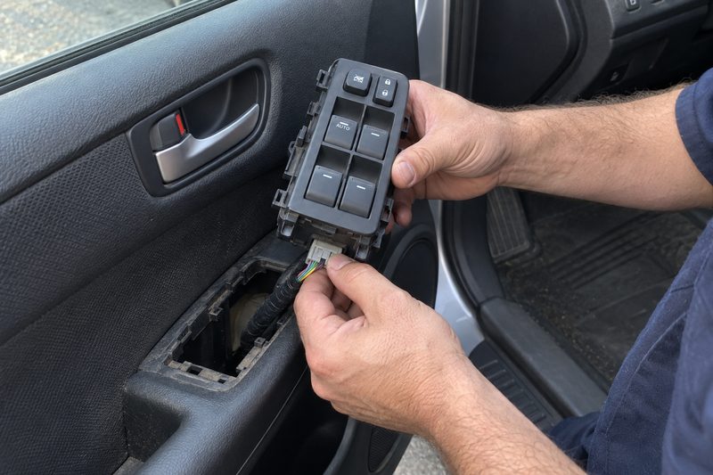 Replacing a power window switch at Dakota Ridge Auto in Littleton