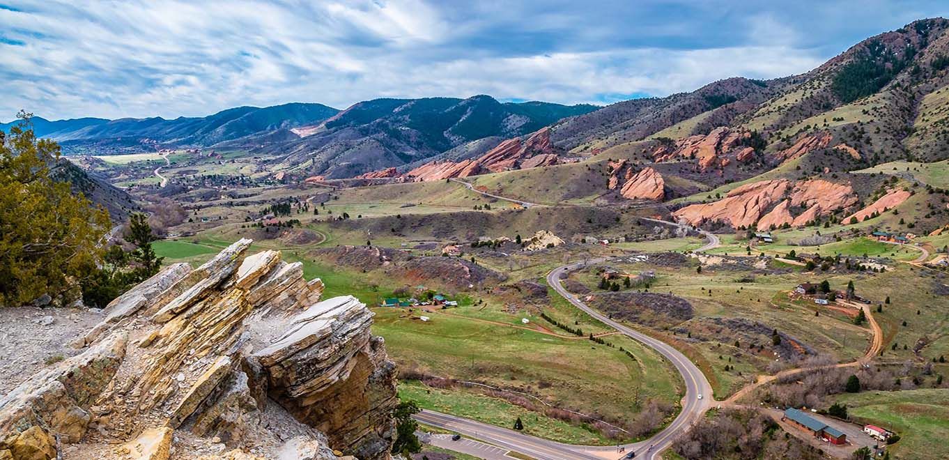 The Dakota Ridge hogback above Littleton, Colorado