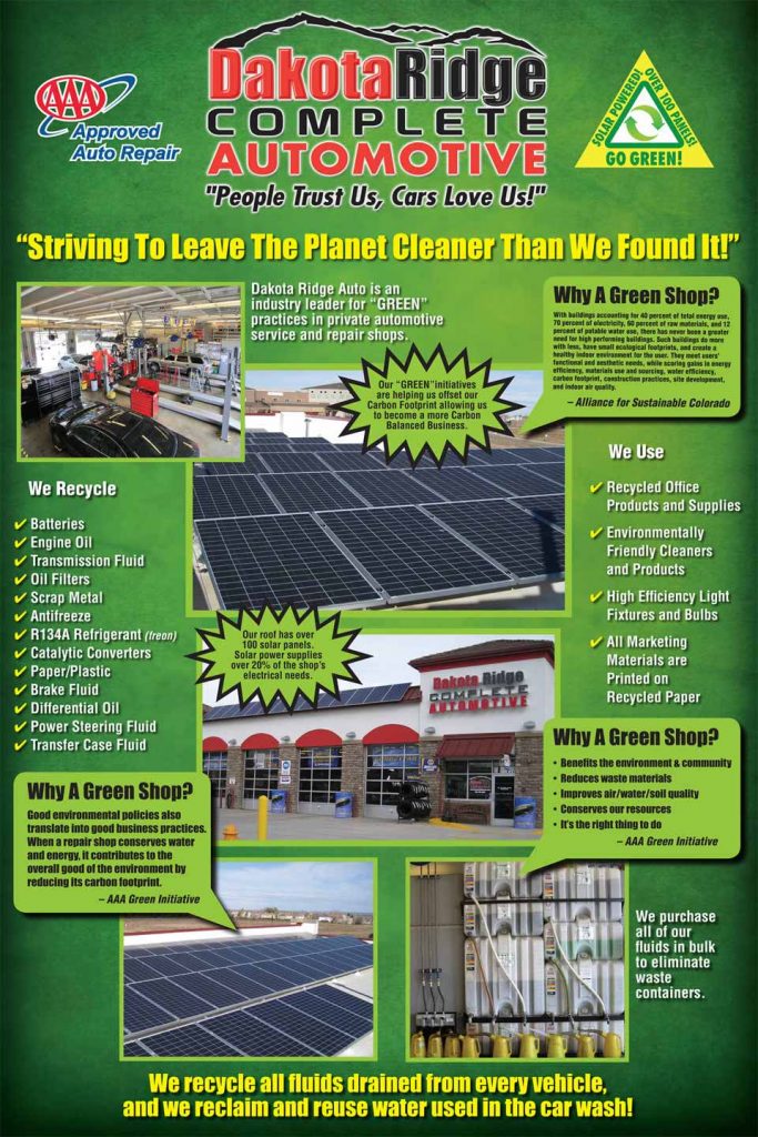 Green Auto Repair Littleton Dakota Ridge Auto Littleton