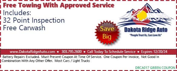 free towing coupon with auto repair Littleton